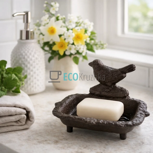 Мильниця Пташка чавунна 15х12х9.5 см (992-748)