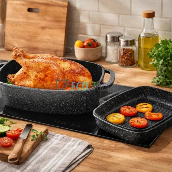 Гусятниця Edenberg EB-4607 5.1 л з гриль-кришкою та марм ...