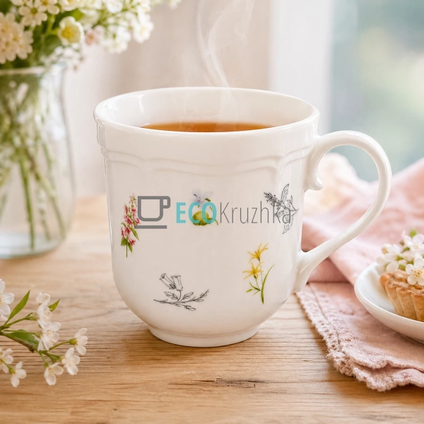 Кухоль порцеляновий Flower Motives 370 мл (K285)