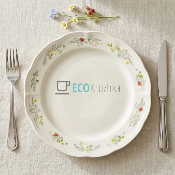 Тарілка порцелянова Flower Motives 27 см (K283)