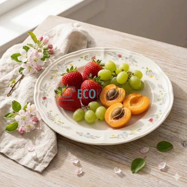 Тарілка порцелянова Flower Motives 20.5 см (K282)