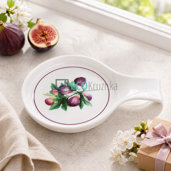 Підставка для ложки порцелянова Fig Velvet 18х12х2.5 см  ...