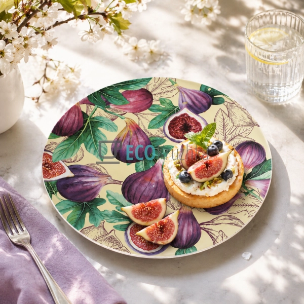 Тарілка порцелянова Fig Velvet 25х2 см (K325)