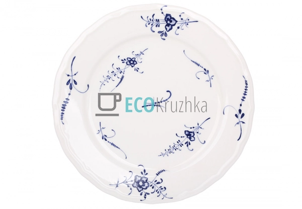 Тарілка порцелянова Azure Blossom 22х2.5 см (K271)