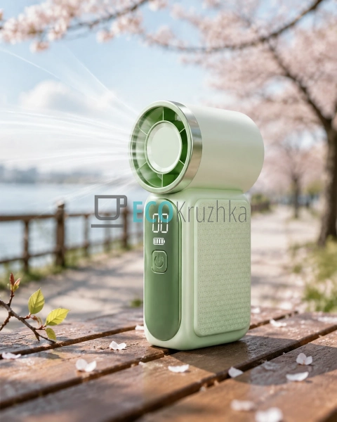 Акумуляторний ручний вентилятор NF-9761 з LED-дисплеєм і ...