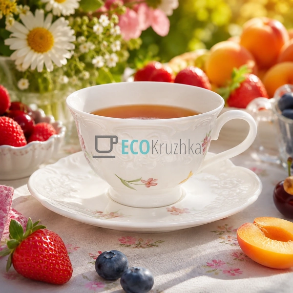 Чашка з блюдцем порцелянові Chateau Roses Collection 250 ... Чашка з блюдцем порцелянові Chateau Roses Collection 250 ...