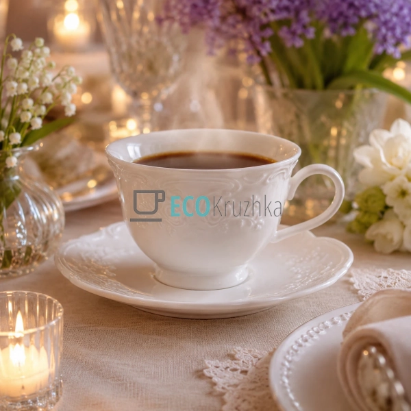 Чашка з блюдцем порцелянові Chateau Blanc Collection 250 ... Чашка з блюдцем порцелянові Chateau Blanc Collection 250 ...