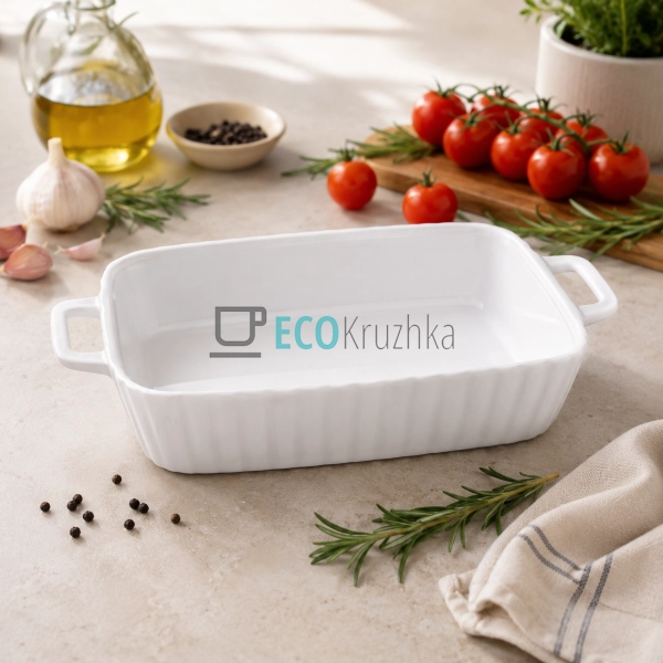 Блюдо для запікання порцелянове з ручками 32х22.8х6.2 см ... Блюдо для запікання порцелянове з ручками 32х22.8х6.2 см ...