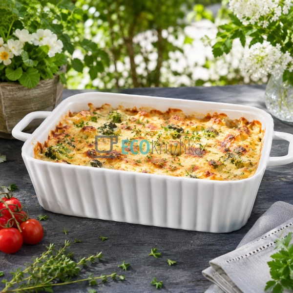 Блюдо для запікання порцелянове з ручками 28х19.3х6.1 см ... Блюдо для запікання порцелянове з ручками 28х19.3х6.1 см ...