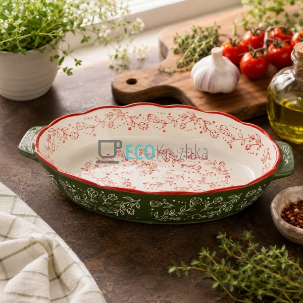 Овальна форма для випічки Country Flowers 29.5х18х5.5 см ... Овальна форма для випічки Country Flowers 29.5х18х5.5 см ...