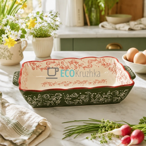 Прямокутна форма для випічки Country Flowers 28х17.5х5.5 ... Прямокутна форма для випічки Country Flowers 28х17.5х5.5 ...