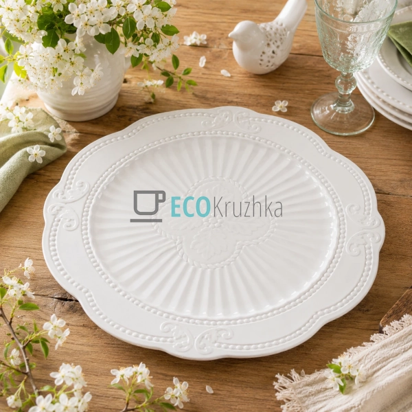 Блюдо порцелянове Elegance White 30 см біле для фруктів ... Блюдо порцелянове Elegance White 30 см біле для фруктів ...