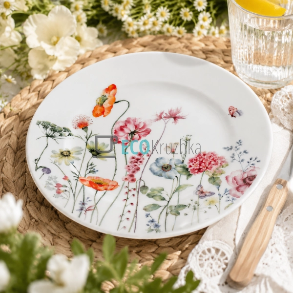 Порцелянова десертна тарілка Bonadi Flower Garden D19 см ... Порцелянова десертна тарілка Bonadi Flower Garden D19 см ...