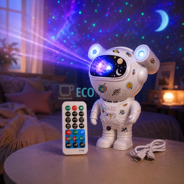 Зірковий 3D-проєктор XL-731 Astronaut нічник космонавт п ...