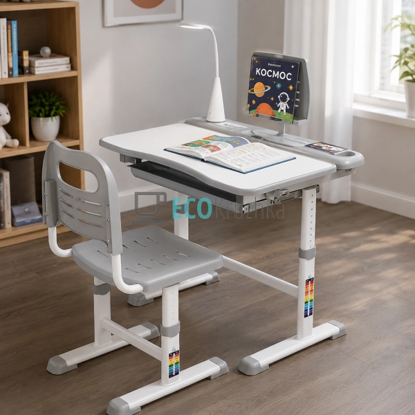 Комплект Cubby Vanda Grey Трансформери Парта + Стілець ( ... Комплект Cubby Vanda Grey Трансформери Парта + Стілець ( ...