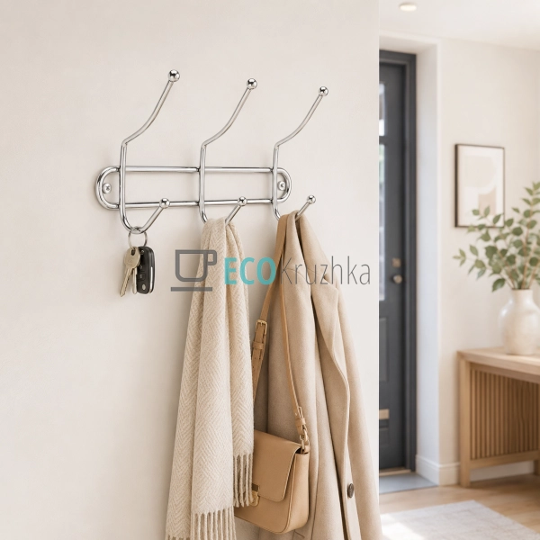 Нержавіюча вішалка для одягу з 3 гачками, APL1162 Нержавіюча вішалка для одягу з 3 гачками, APL1162