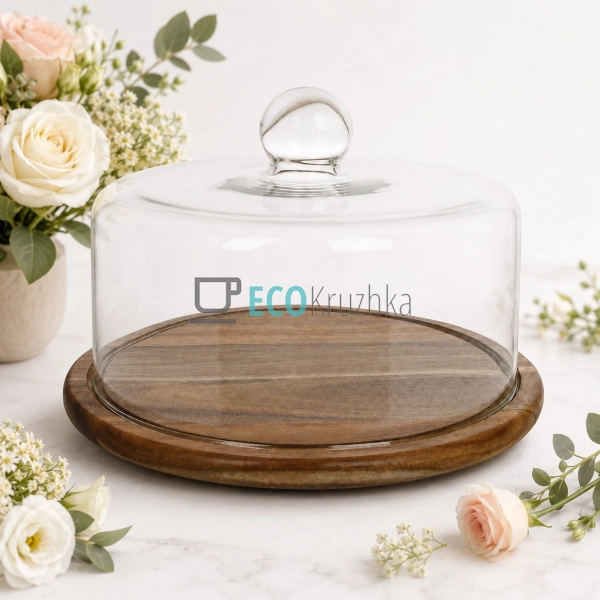 Тортівниця з скляною кришкою, підставка для торта та тіс ... Тортівниця з скляною кришкою, підставка для торта та тіс ...