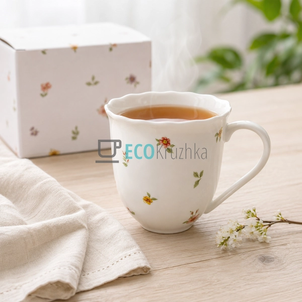 Порцеляновий кухоль Cottage Garden 350 мл із квітковим п ... Порцеляновий кухоль Cottage Garden 350 мл із квітковим п ...