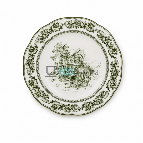 Порцелянова тарілка Heritage Toile Collection Green 22×2 ... Порцелянова тарілка Heritage Toile Collection Green 22×2 ...