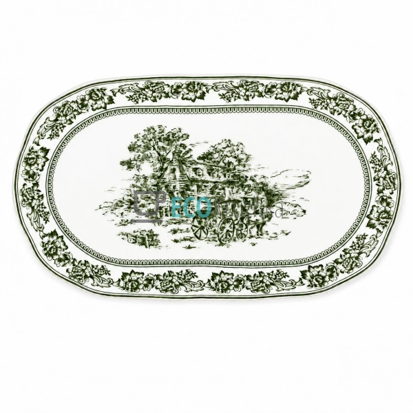 Порцелянове блюдо Heritage Toile Collection Green 35,5×2 ... Порцелянове блюдо Heritage Toile Collection Green 35,5×2 ...