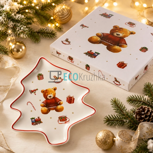 Блюдо My Teddy Bear у формі ялинки 23,5×21,5 см (K151)