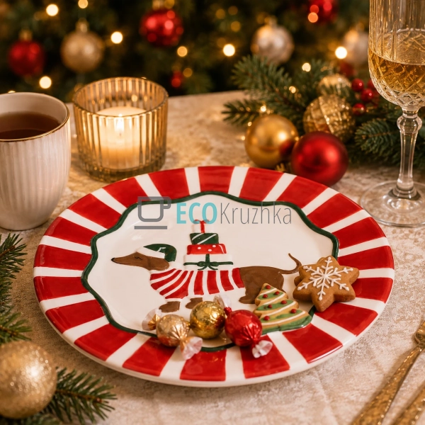 Керамічне блюдо Candy Collection Весела такса 25,7×2,4 с ... Керамічне блюдо Candy Collection Весела такса 25,7×2,4 с ...