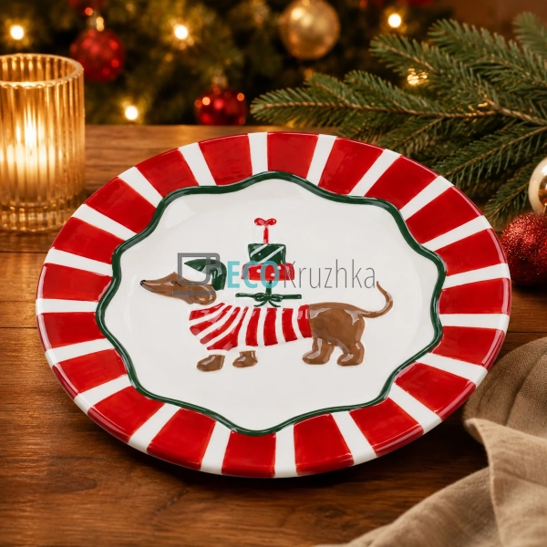 Керамічне блюдо Candy Collection Весела такса 25,7×2,4 с ... Керамічне блюдо Candy Collection Весела такса 25,7×2,4 с ...