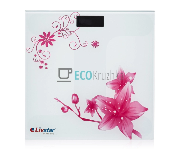 Ваги скляні для підлогові Квіти Livstar LSU-5045 Ваги скляні для підлогові Квіти Livstar LSU-5045