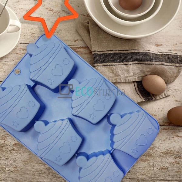 Форма для випічки 6 кексів Силіконова Кекс Maestro MR-15 ... Форма для випічки 6 кексів Силіконова Кекс Maestro MR-15 ...