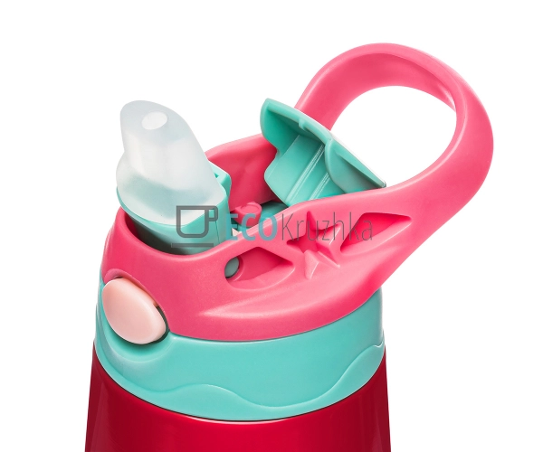 Дитача термопоїлка з трубочкой 400 мл Динозаврик MT-3453 ...