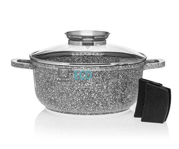 Каструля-казан Edenberg з гранітним покриттям та скляною ...