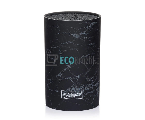 Підставка для ножів кругла 18 х 11 см з наповнювачем Чор ...