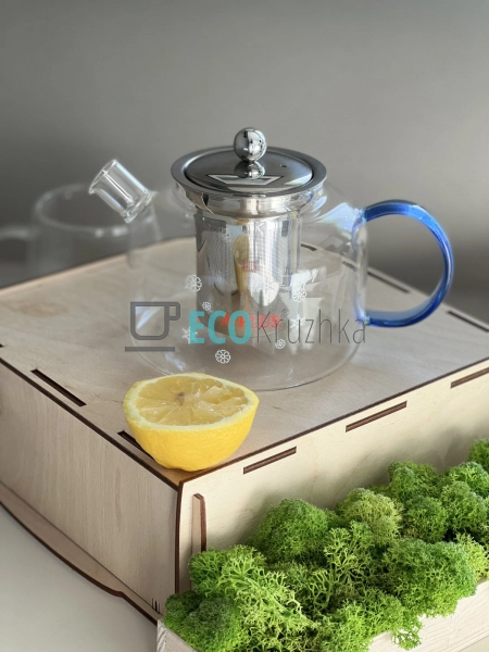 Чайник для заварювання скляний 1000 мл Прозорий EK1053 Чайник для заварювання скляний 1000 мл Прозорий EK1053