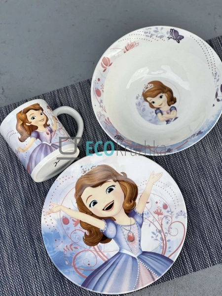 Набір порцелянового посуду для дітей 3 предмета Софія Me ... Набір порцелянового посуду для дітей 3 предмета Софія Me ...