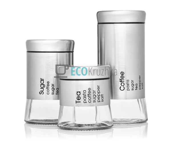 Набір для спецій із 3 банок Frico FRU-126 Набір для спецій із 3 банок Frico FRU-126