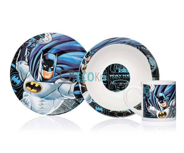 Набір порцелянового посуду для дітей 3 предмета Бетмен M ... Набір порцелянового посуду для дітей 3 предмета Бетмен M ...