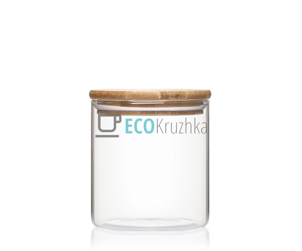 Ємність для сипких продуктів 9.5х10.7 см із бамбуковою к ... Ємність для сипких продуктів 9.5х10.7 см із бамбуковою к ...