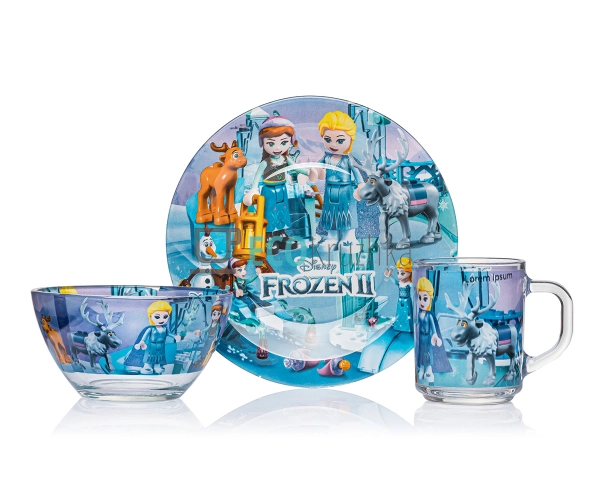 Набір скляного посуду для дітей Фрозен Лего Original EK1 ... Набір скляного посуду для дітей Фрозен Лего Original EK1 ...