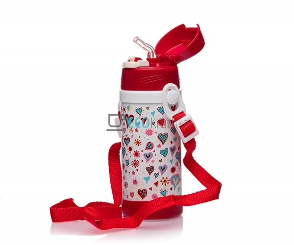 Дитячий термос-поїлка з трубочкою А-Плюс 320 мл Білий / ... Дитячий термос-поїлка з трубочкою А-Плюс 320 мл Білий / ...