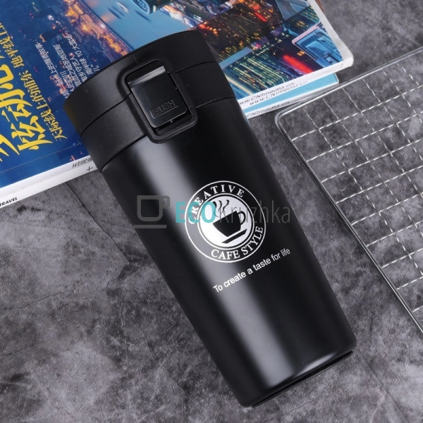 Термокружка з ситечком Creative 350 мл Чорний EK8279 Термокружка з ситечком Creative 350 мл Чорний EK8279