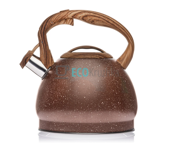Чайник з нержавіючої сталі зі свистком і бакелітовою руч ... Чайник з нержавіючої сталі зі свистком і бакелітовою руч ...