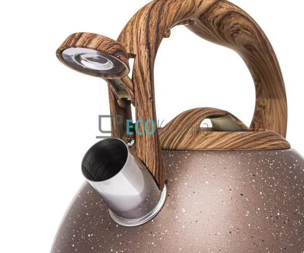 Чайник з нержавіючої сталі зі свистком і бакелітовою руч ... Чайник з нержавіючої сталі зі свистком і бакелітовою руч ...