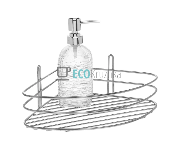 Полиця одинарна кутова металева Sparrow 23х9.5см EK14027 Полиця одинарна кутова металева Sparrow 23х9.5см EK14027