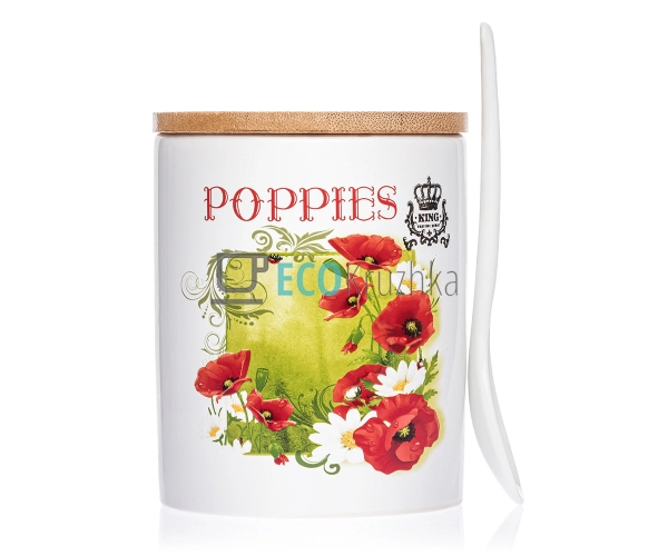 Цукорниця з ложкою 350 мл із бамбуковою кришкою ZFA471S- ... Цукорниця з ложкою 350 мл із бамбуковою кришкою ZFA471S- ...